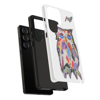 Colorful Owl Phone Case — Artistic Owl Illustration Tough Case