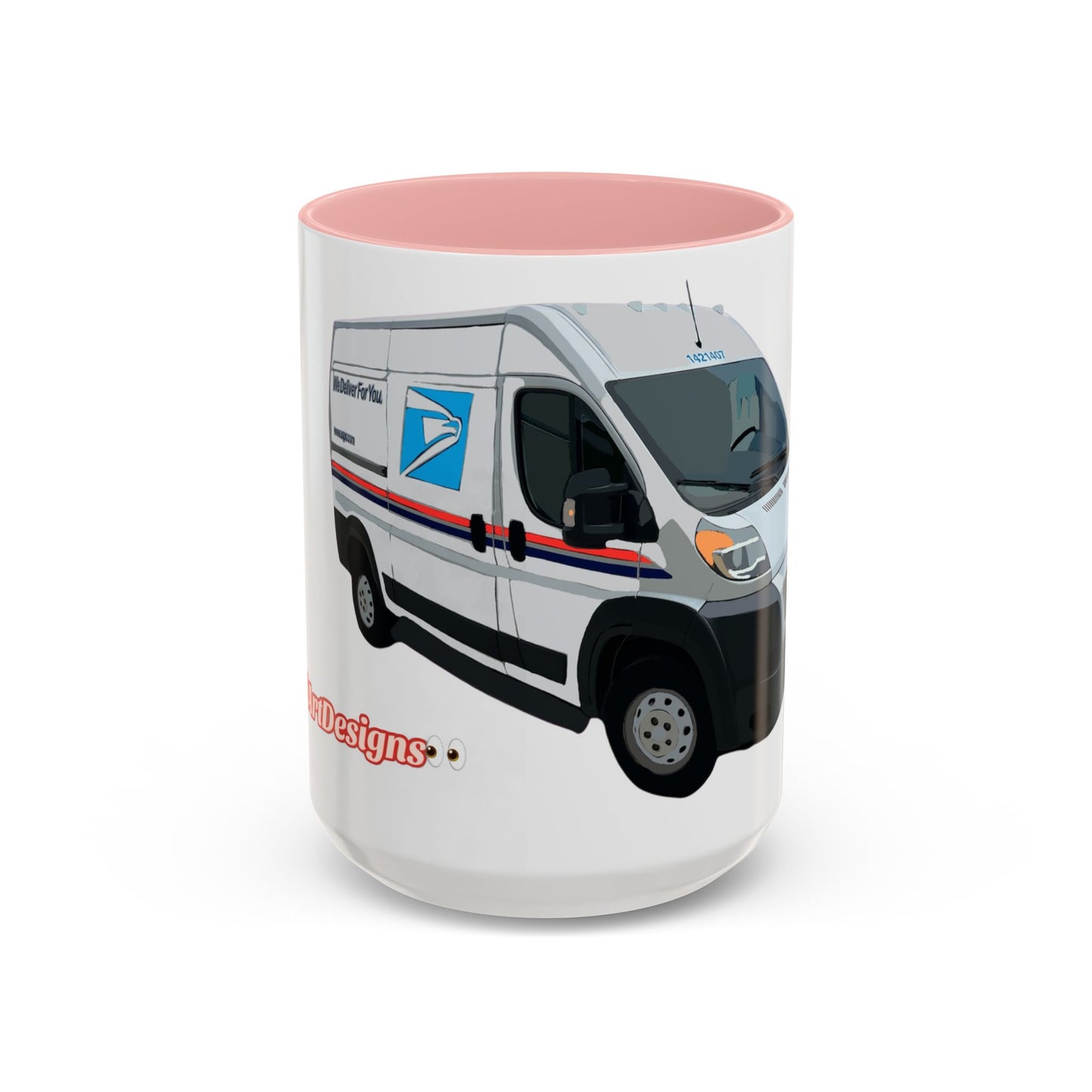 PROMASTER.  Coffee Mug — Postal Delivery Van Illustration