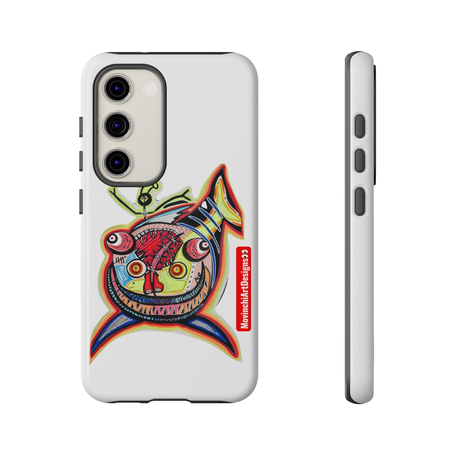 Phone Case — Colorful Abstract PARASITE  Fish Art Tough Cases