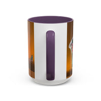 Colorful Doberman Accent Coffee Mug — Vibrant Dog Portrait Ceramic Mug (11/15oz)