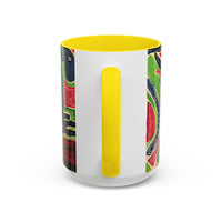 AFTER LIFE2.0  Abstract Neon Doodle Coffee Mug — Colorful Surreal Art Accent Mug (11/15oz)