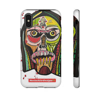 KUNTA.  Abstract Tribal Skull Phone Case — Colorful Street Art Protective Cover