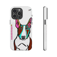 MR Bull Terrier Phone Case — Colorful Pop Art Tough Cases for Dog Lovers