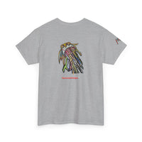 Graphic Tee — Colorful CRAZY TUNA  Illustration Back Print Tee