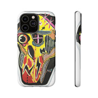 VINCENT.  Skull Riot Phone Case – Colorful Abstract Horror Art Protective Cover