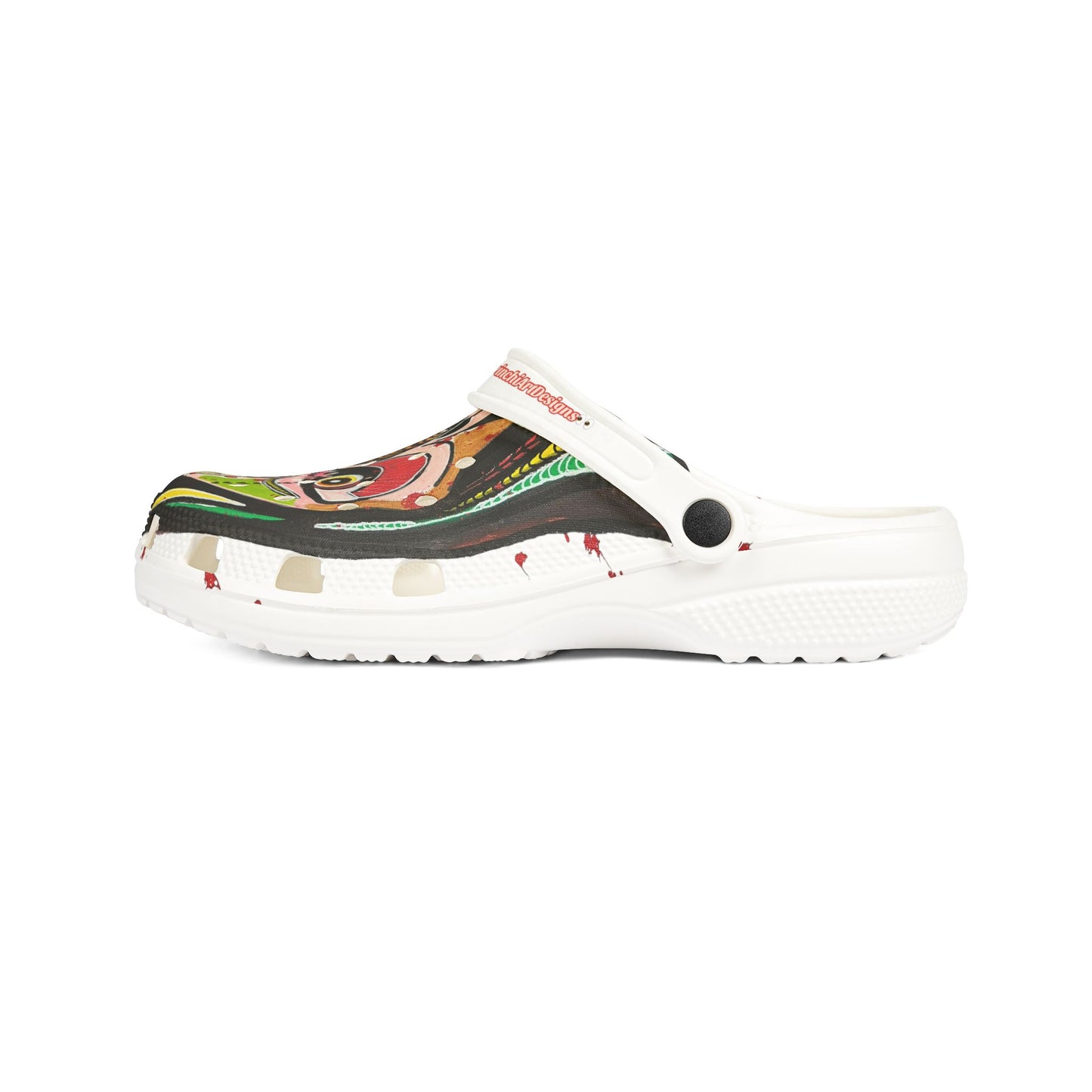 KUNTA2.0  Graphic EVA Foam Clogs — Colorful Abstract Mask Print