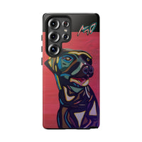 Colorful Pit LABRADOR Tough Phone Case — Vibrant Pop Art Dog Design
