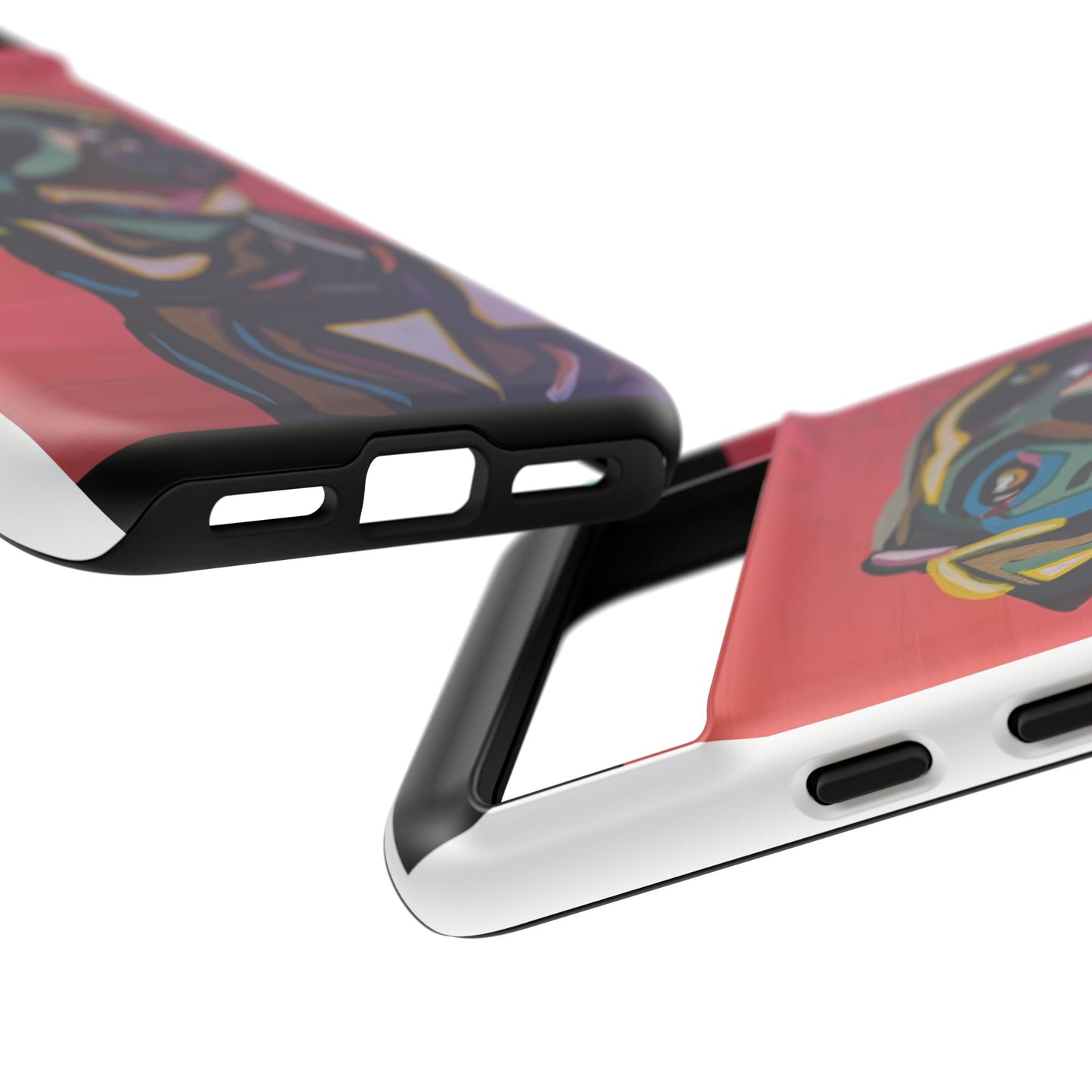 Colorful Pit LABRADOR Tough Phone Case — Vibrant Pop Art Dog Design