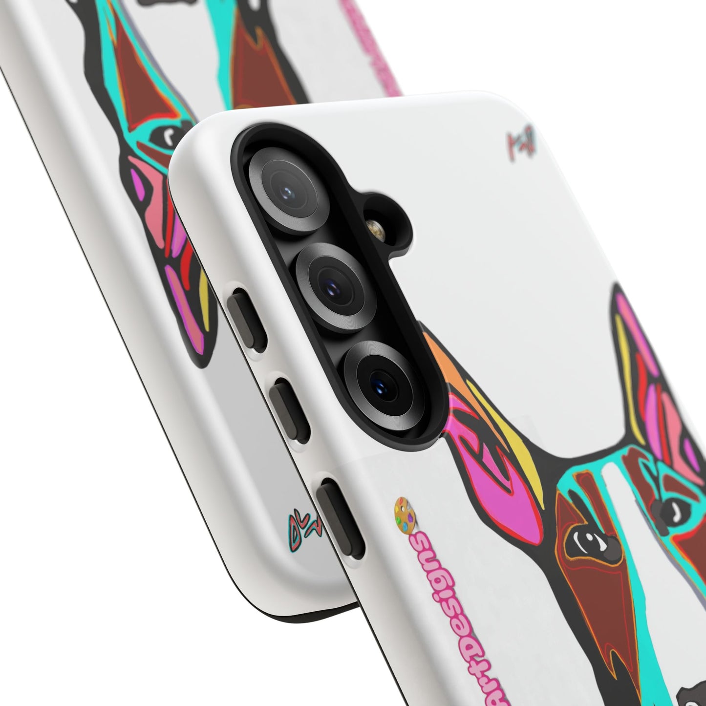 MR Bull Terrier Phone Case — Colorful Pop Art Tough Cases for Dog Lovers