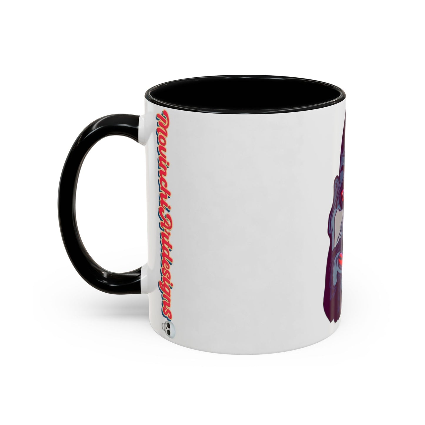 Edgy 3x  Horror Face Accent Coffee Mug (11/15oz) — 'ANAL 3X' Graphic