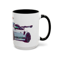 Porsche GT3 Cup Accent Coffee Mug – Racing Car Graphic 11/15oz