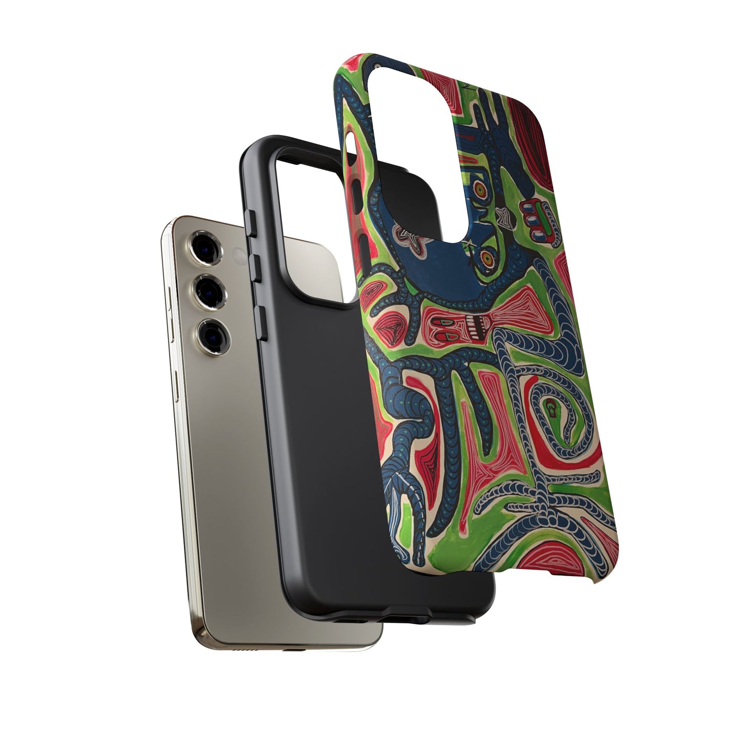 Abstract AFTERLIFE Phone Case — Bold Psychedelic Music Art