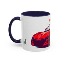 Red NSX Supercar Accent Coffee Mug — MovinchiArtDesigns Sports Car Graphic