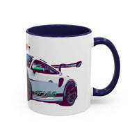 Porsche GT3 Cup Accent Coffee Mug – Racing Car Graphic 11/15oz