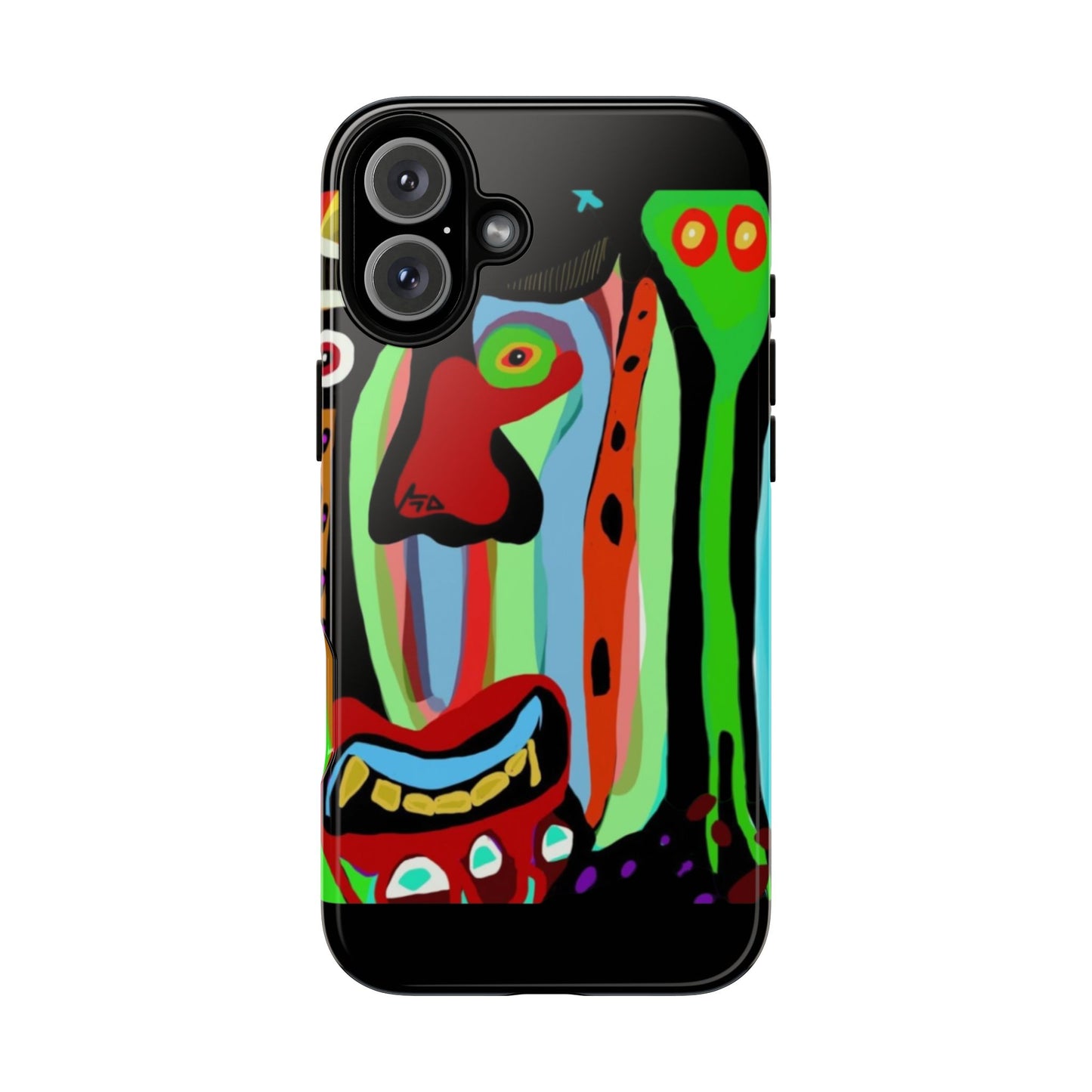 CRAZY.   Tribal Face Phone Case — Colorful Modern Art iPhone Cover
