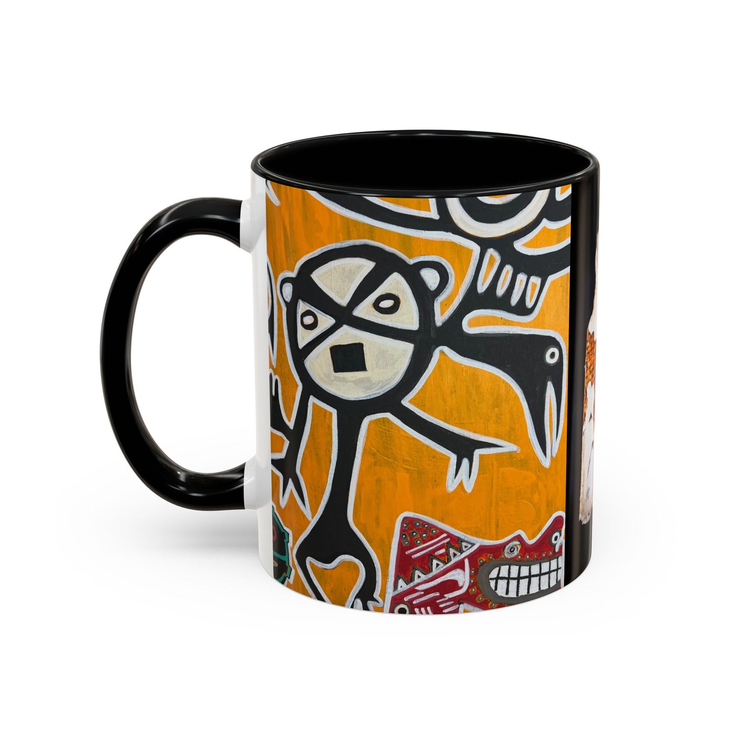 Puerto Rico Flag Coffee Mug — Rustic Street Art Accent Mug (11/15 oz)