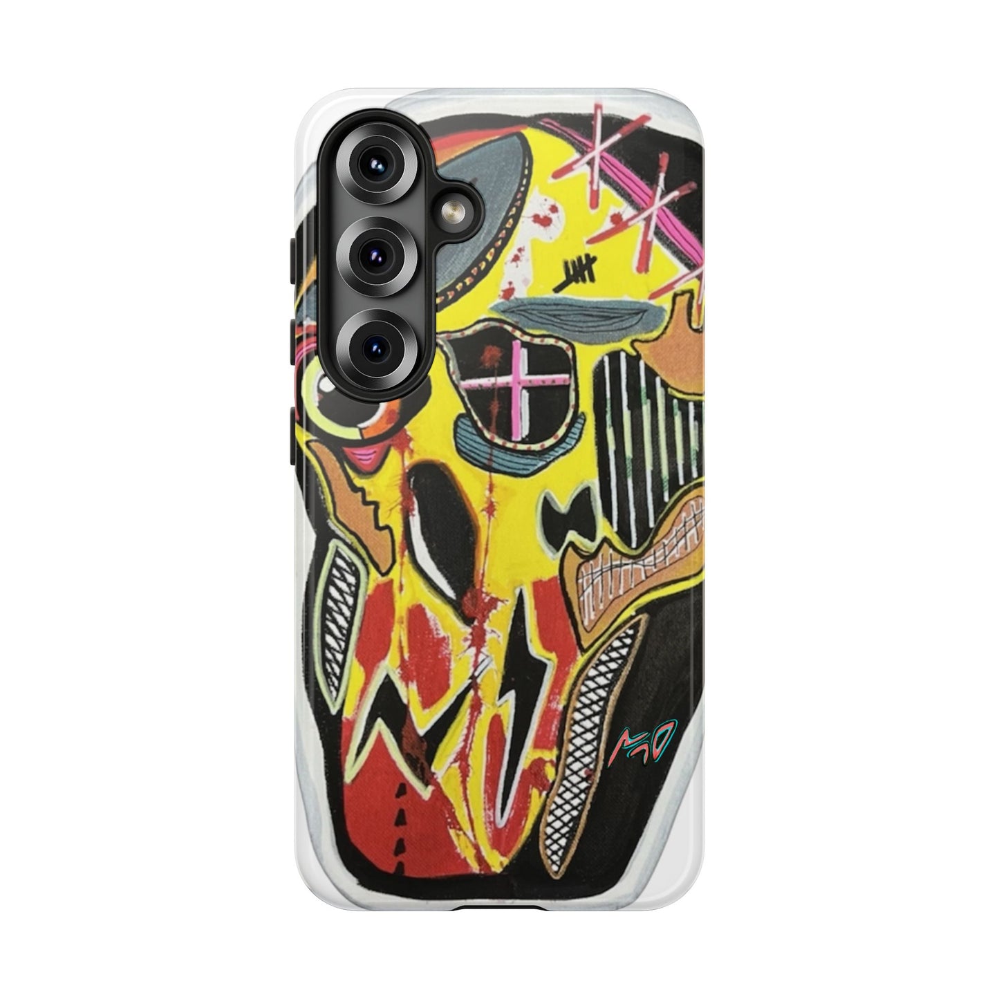 VINCENT.  Skull Riot Phone Case – Colorful Abstract Horror Art Protective Cover