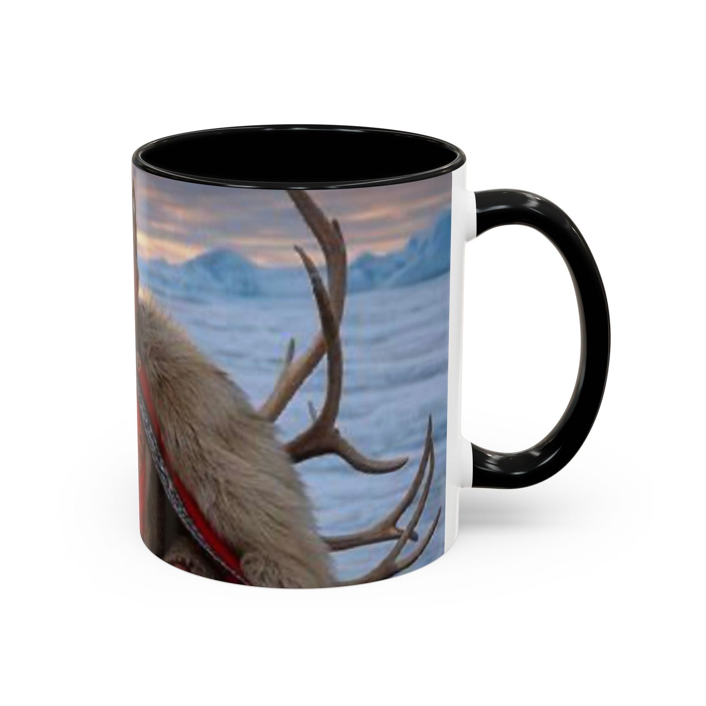 KING OF THE WORLD Royal Portrait Accent Coffee Mug – King in Fur Coat Design (11/15oz)