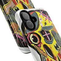 VINCENT.  Skull Riot Phone Case – Colorful Abstract Horror Art Protective Cover