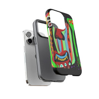 CRAZY.   Tribal Face Phone Case — Colorful Modern Art iPhone Cover