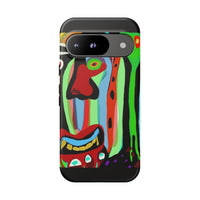 CRAZY.   Tribal Face Phone Case — Colorful Modern Art iPhone Cover