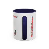 Surreal VINCENT Tribal Warrior Accent Coffee Mug — Colorful Skull Art 11/15oz