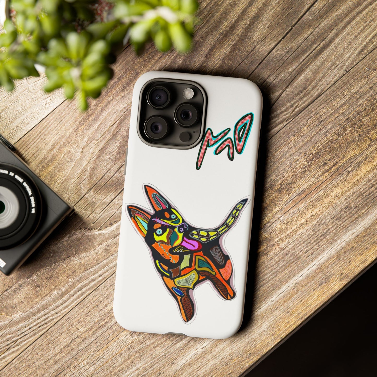 HUSKY  Colorful Abstract Dog Phone Case — 'MAD' Signature Protective Case