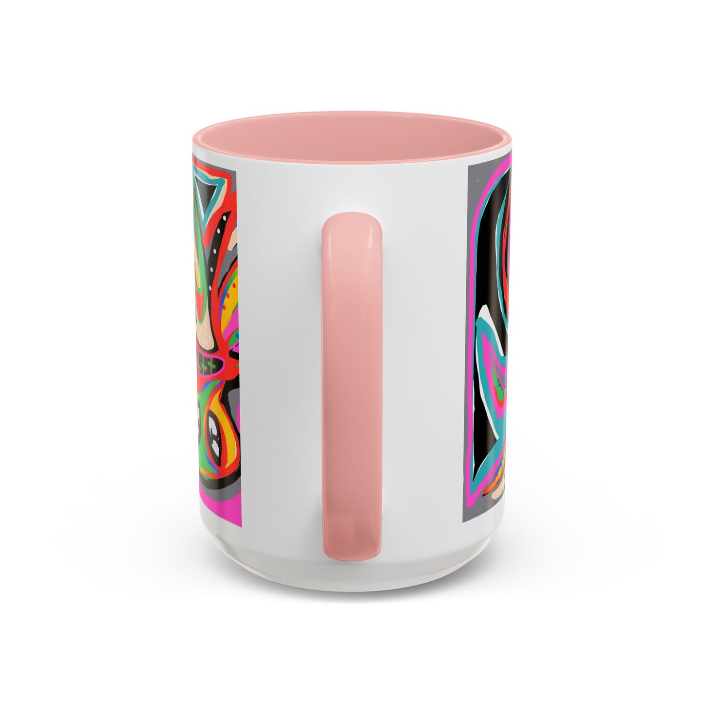 Abstract Neon octopussy Coffee Mug — Colorful Pop Art Accent Mug (11/15oz)