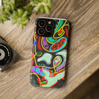 CRAZY4  Abstract Neon Skull Phone Case — Colorful Psychedelic Protective Cover