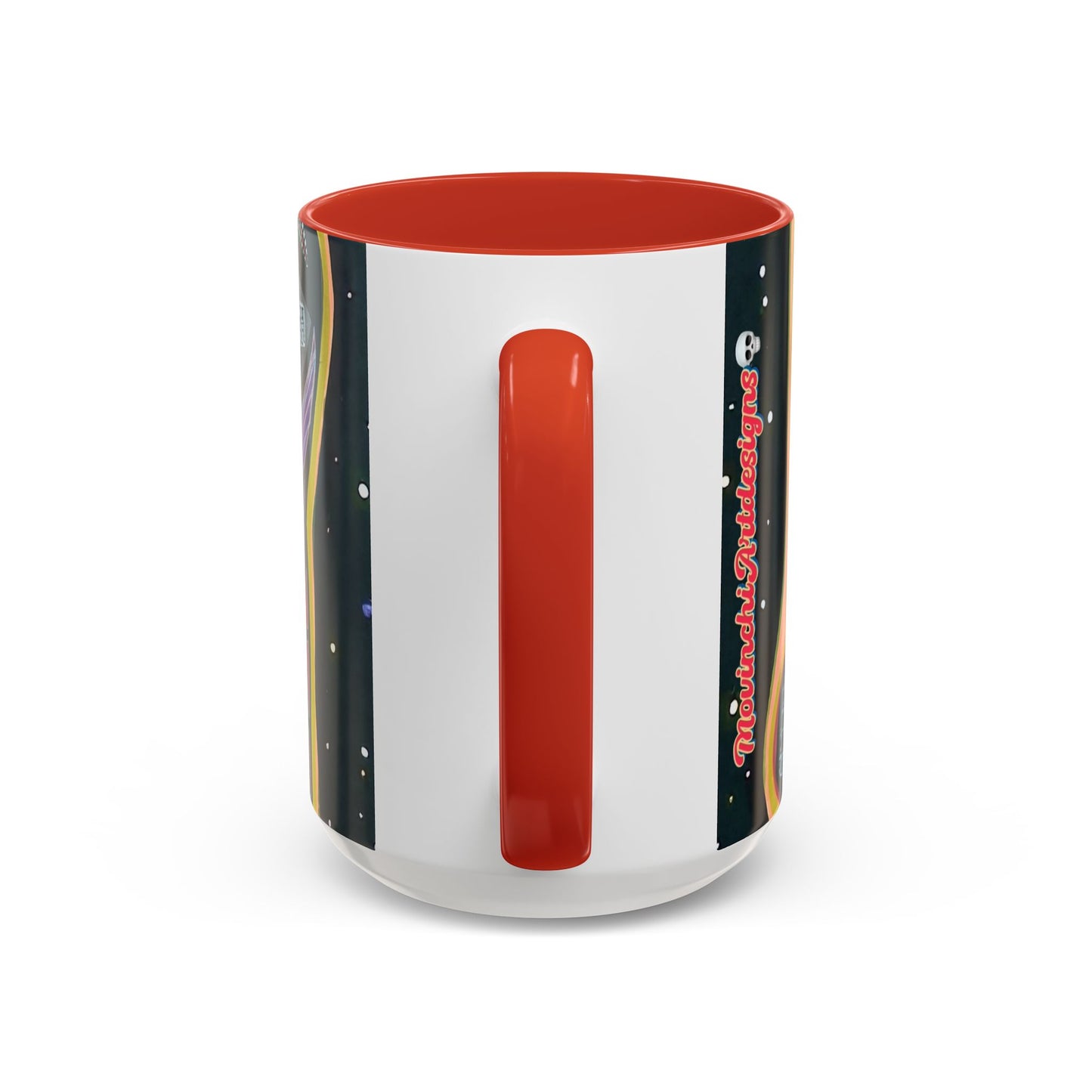 VINCENT  Skull Pop Art Accent Coffee Mug — Colorful Neon Tribal Skull Design (11/15oz)