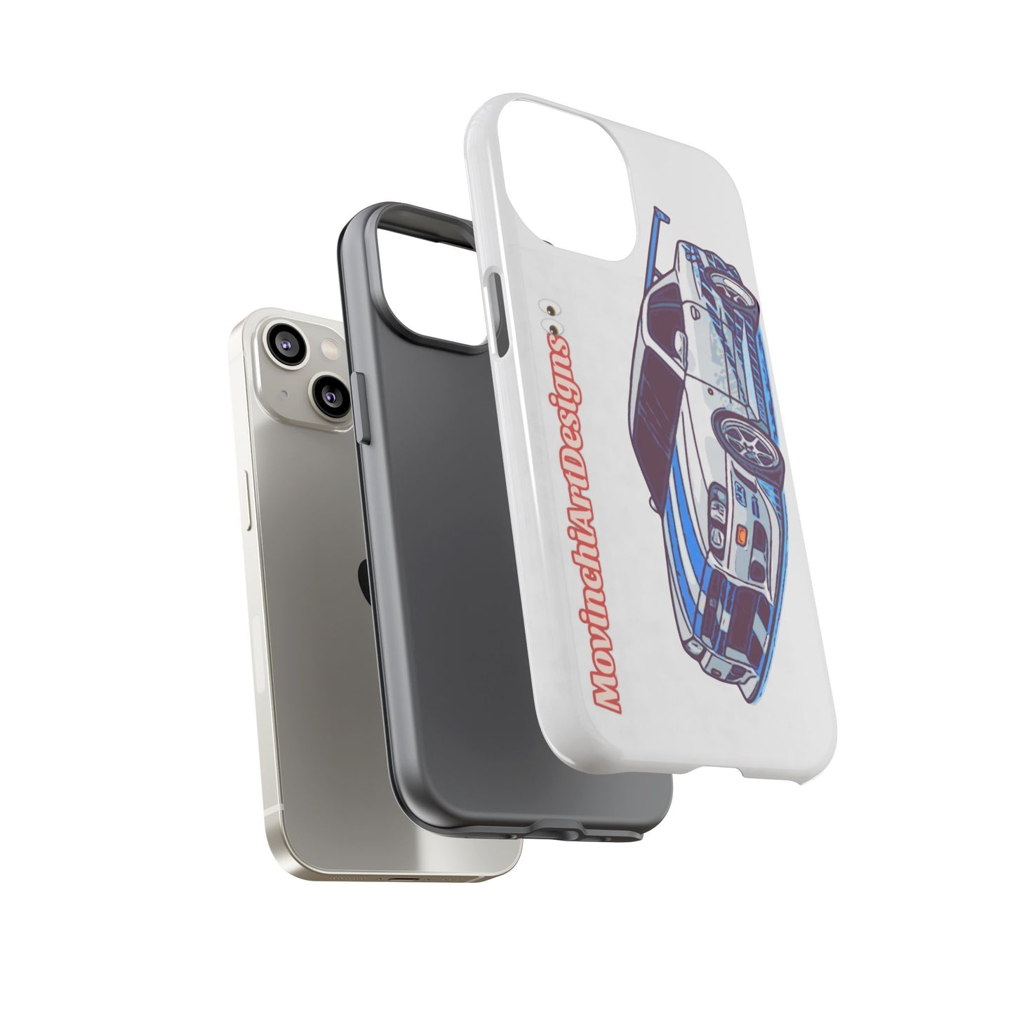 Retro Skyline r34 Phone Case — Vintage Sports Car Graphic