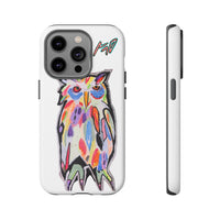 Colorful Owl Phone Case — Artistic Owl Illustration Tough Case