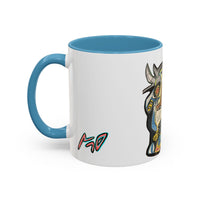 Abstract MOVINCHI Art Coffee Mug — Colorful Cubist Ceramic Accent Mug