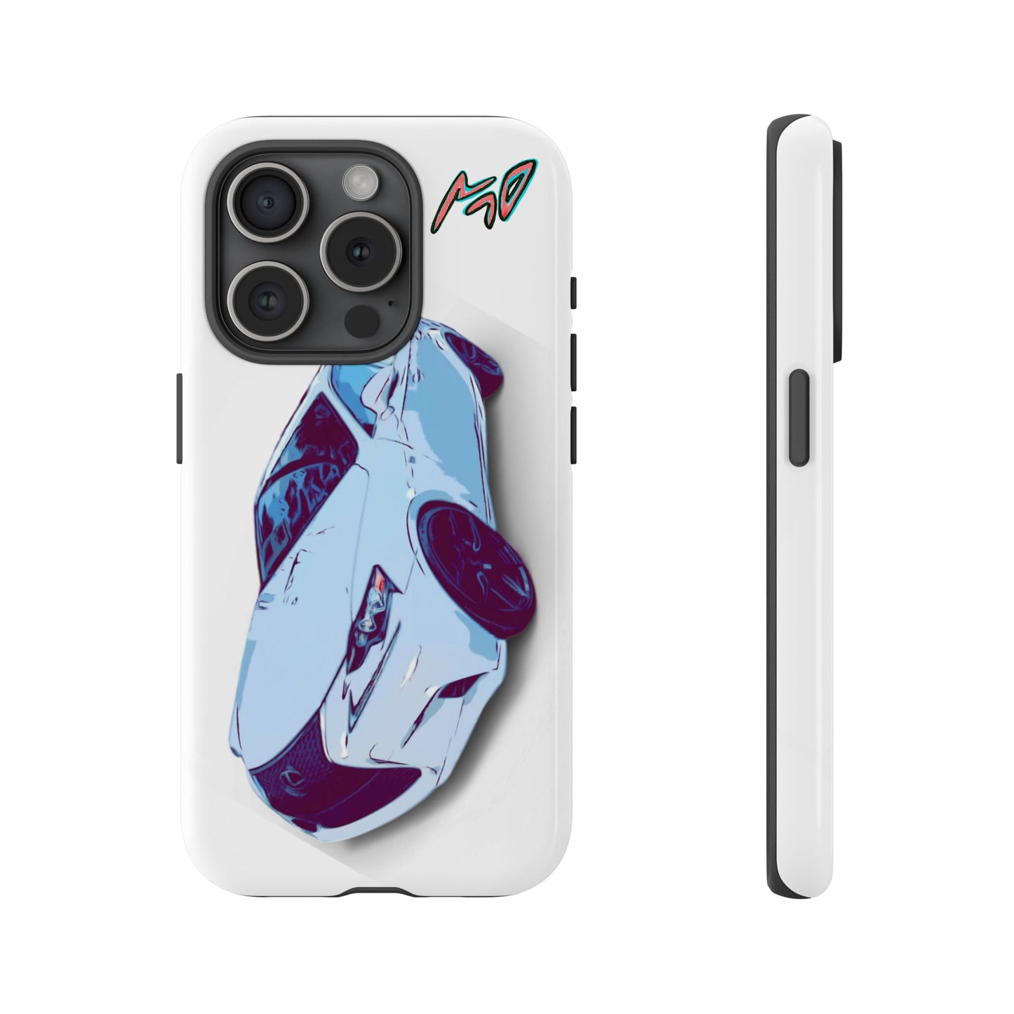 Melvin White Sports Car Phone Case - Retro Pop Art Supercar Protective Tough Case