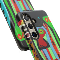CRAZY.   Tribal Face Phone Case — Colorful Modern Art iPhone Cover