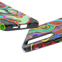 CRAZY4  Abstract Neon Skull Phone Case — Colorful Psychedelic Protective Cover