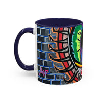 Abstract Street-Art Eye Coffee Mug — Colorful Graffiti Accent Mug (11/15 oz)