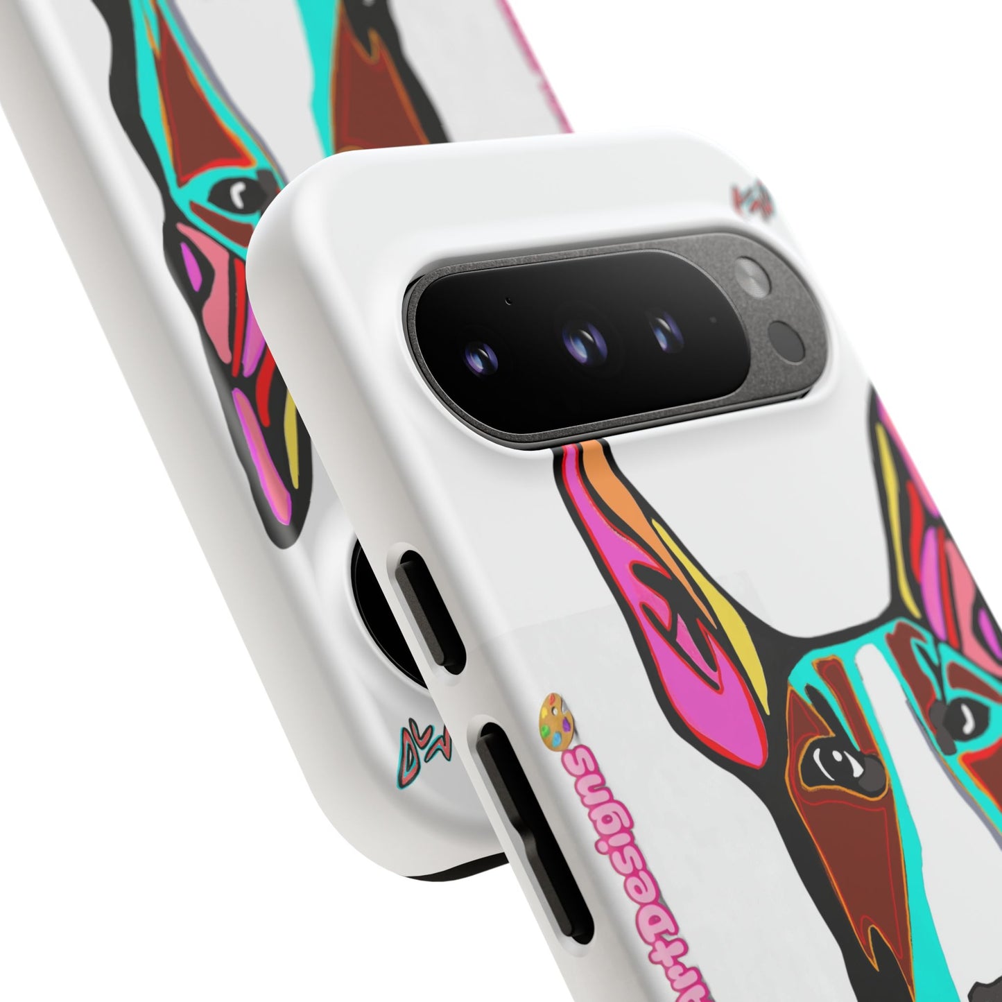 MR Bull Terrier Phone Case — Colorful Pop Art Tough Cases for Dog Lovers