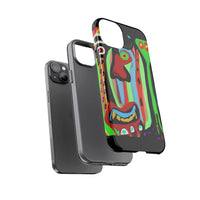 CRAZY.   Tribal Face Phone Case — Colorful Modern Art iPhone Cover