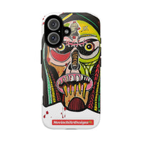 KUNTA.  Abstract Tribal Skull Phone Case — Colorful Street Art Protective Cover