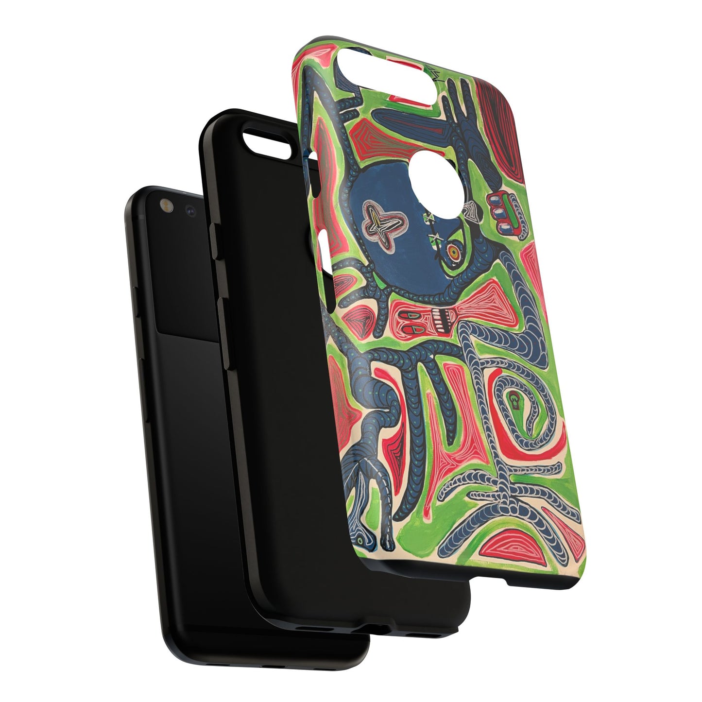 Abstract AFTERLIFE Phone Case — Bold Psychedelic Music Art