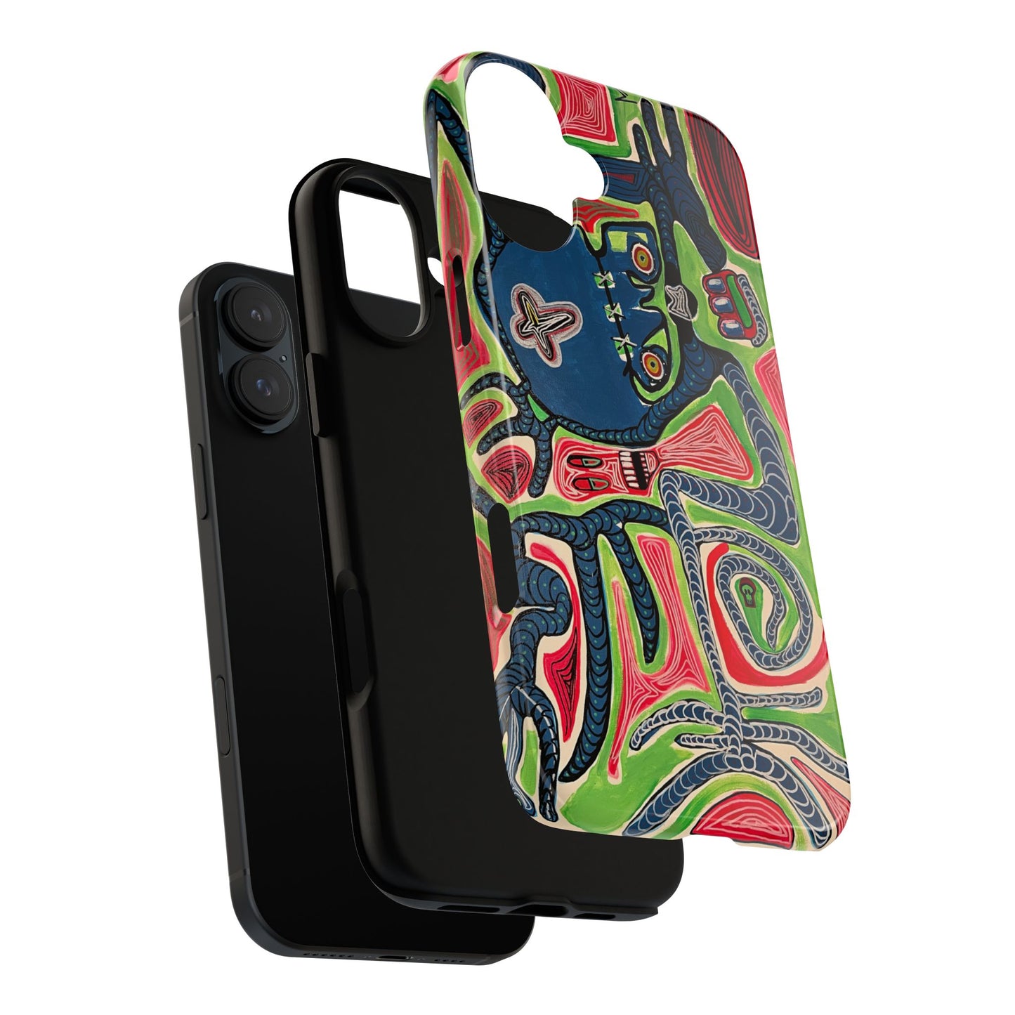Abstract AFTERLIFE Phone Case — Bold Psychedelic Music Art