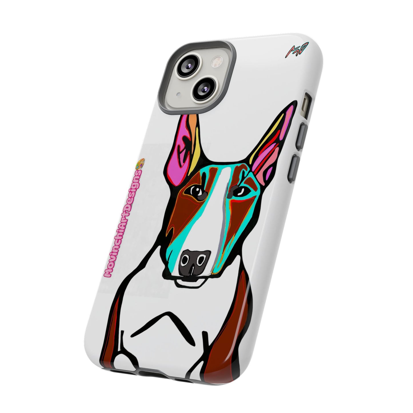 MR Bull Terrier Phone Case — Colorful Pop Art Tough Cases for Dog Lovers