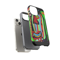 CRAZY.   Tribal Face Phone Case — Colorful Modern Art iPhone Cover