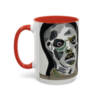 3 amigos2.0 Zombie Skull Coffee Mug — Spooky Horror Accent Mug (11/15 oz)