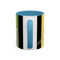 SAN SEBASTIAN2.0 Colorful Canal Houses Accent Coffee Mug — Bright European Street Art Ceramic Mug (11/15oz)