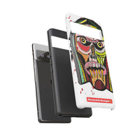 KUNTA.  Abstract Tribal Skull Phone Case — Colorful Street Art Protective Cover