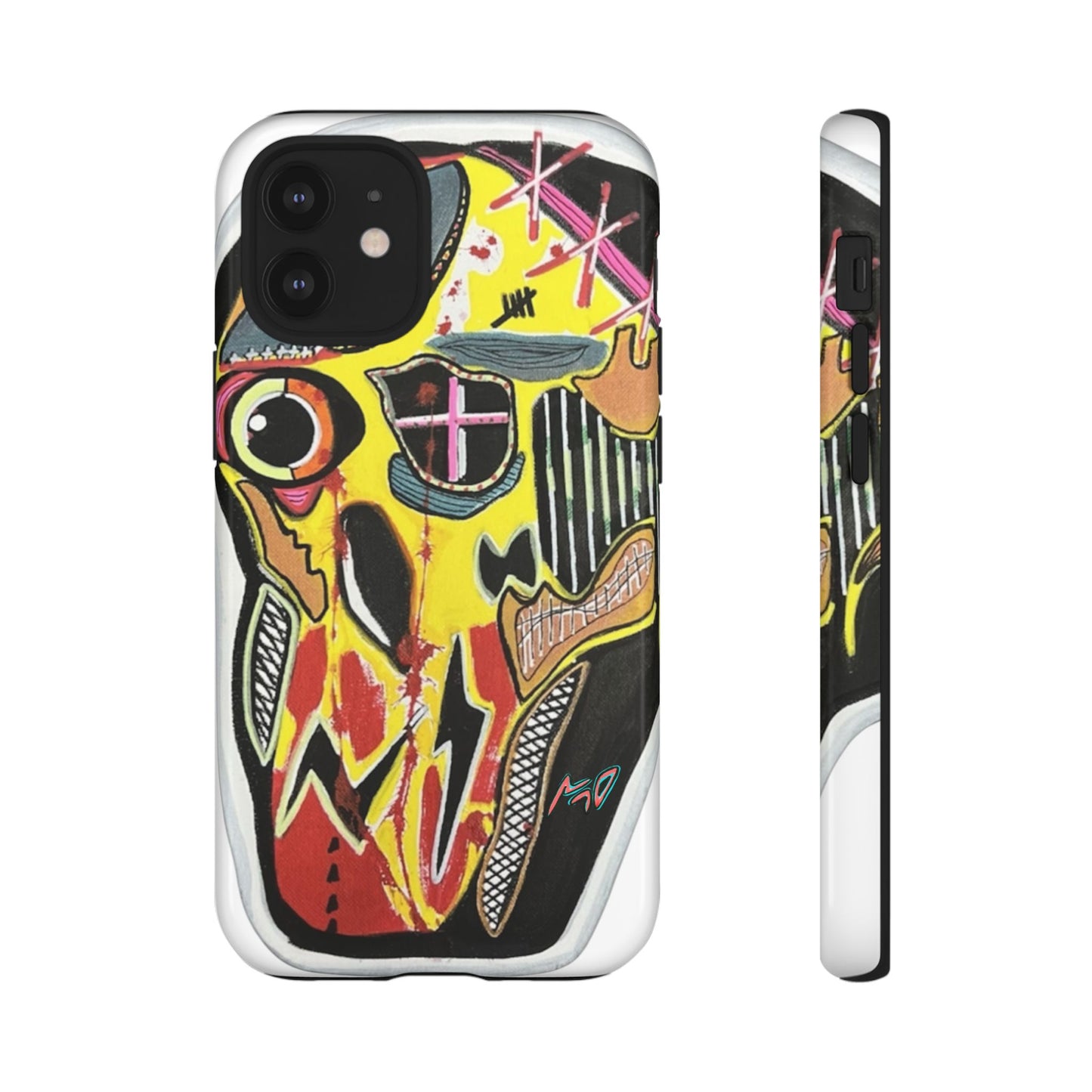 VINCENT.  Skull Riot Phone Case – Colorful Abstract Horror Art Protective Cover