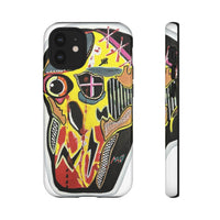 VINCENT.  Skull Riot Phone Case – Colorful Abstract Horror Art Protective Cover