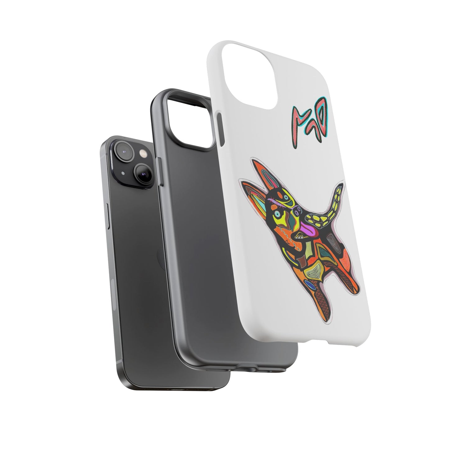 HUSKY  Colorful Abstract Dog Phone Case — 'MAD' Signature Protective Case